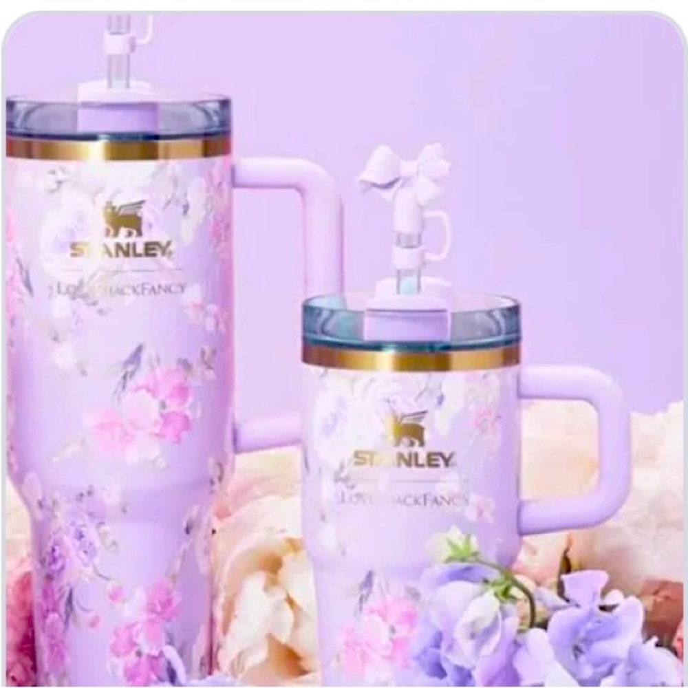 The Stanley x LoveShackFancy Quencher 40oz- Happy Thoughts BRAND NEW in box